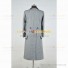 Dr Tom Baker Costume for Doctor Who 4th Fourth Cosplay Gray Trench Coat