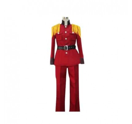 Axis Powers Hetalia Red Latvia Cosplay Costume