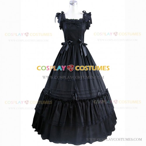 Gothic Southern Belle Black Bow Lolita Dress