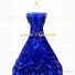 Romantic Southern Belle Marie Antoinette Theater Steampunk Ball Gown Blue Dress