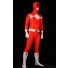 Red Spandex Power Rangers Superhero Zentai Body Costume