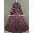 Retro Victorian Style Country Lady Tartan Dress Fancy Party Dress