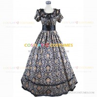 Country Lolita Summer Floral Print Ladies Dress