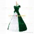 Vintage Gothic Lolita Victorian Rococo Green Evening Ball Gown Dress