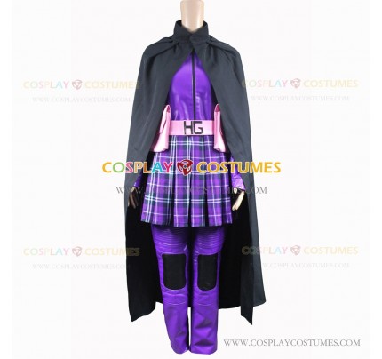 Kick-Ass Cosplay Hit Girl Costume Purple Leather Set