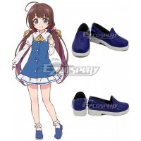 The Ryuo's Work Is Never Done! Ryuoh No Oshigoto! Ai Hinatsuru Blue Cosplay Shoes