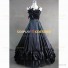 Southern Belle Satin Off-shoulder Dress Evening Ball Gown Black