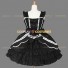 Sleeveless Sweet Love Lolita Dress Black Tiered Ruffle Dress