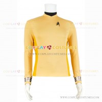 Captain James T. Kirk Costume for Star Trek Beyond Cosplay Yellow Shirt