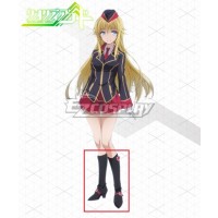 Qualidea Code Canaria Utara Black Shoes Cosplay Boots