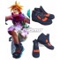 League of Legends Ezreal the Prodigal Explorer Arcade Drak blue Orange Cosplay Shoes