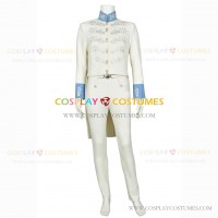 Cinderella Cosplay Prince Kit Charming Costume White Full Set