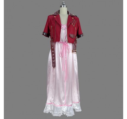 Final Fantasy VII Crisis Core Aerith Gainsborough Cosplay Costume