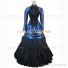 Gothic French Bustle Formal Dress Colonial Theatrical Premium Quality Costume Blue