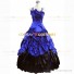 Southern Belle Satin Off-shoulder Dress Evening Ball Gown Blue