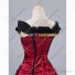 Southern Belle Civil War Formal Reenactment Stage Dress Costume Wine