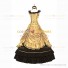 Steampunk Southern Belle Saloon Girls Theater Ruffles Golden Dress Evening Gown