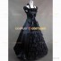 Elegant Southern Belle Civil War Lolita Ball Gown Dress Black Black