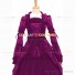 Retro Renaissance Style Pagoda Sleeves Prom Ball Gown Rose Dress