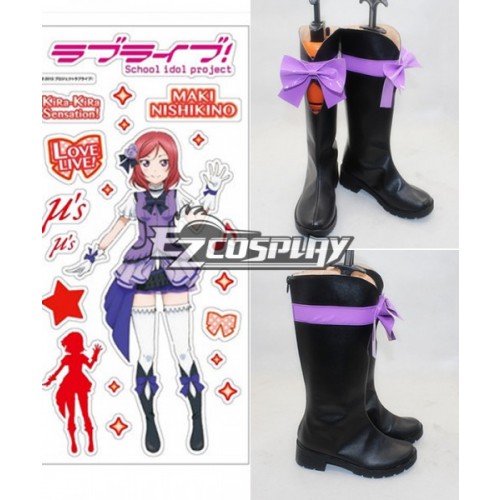 Love Live2 KiRa KiRa Sensation! Nishikino Maki Cosplay Shoes