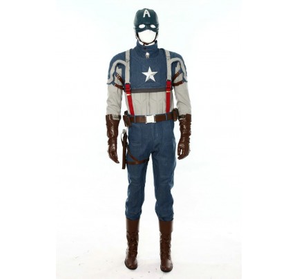 Deluxe Captain America The First Avenger Cosplay Costume