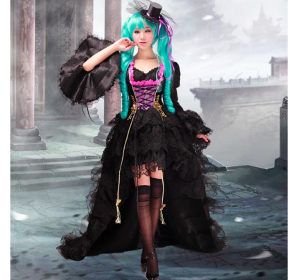 Deluxe Vocaloid Hatsune Miku Dress Cosplay Costume