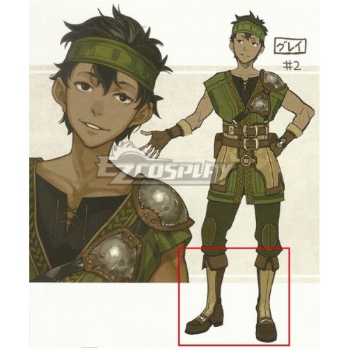 Fire Emblem Echoes: Shadows of Valentia Gray Brown Shoes Cosplay Boots