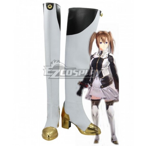 God Eater 2 Protagonist Female White Shoes Cosplay Boots