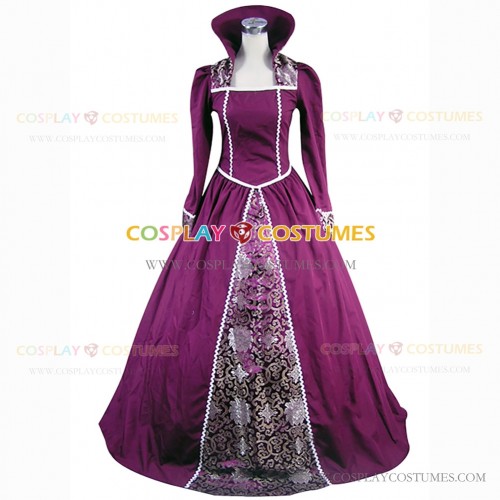 High Quality Gothic Victorian Royal Regal Queen Dress Reenactment Clothing