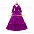 Medieval Renaissance Lolita Princess Ruffled Purple Ball Gown Dress