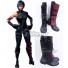 Fortnite Battle Royale: Shadow Ops Skin Black Shoes Cosplay Boots