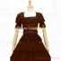 Reenactment Civil War Lace Lolita Recoco Layered Brown Ball Gown Dress