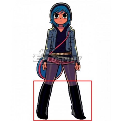 Scott Pilgrim vs. the World Ramona Flowers Black Shoes Cosplay Boots