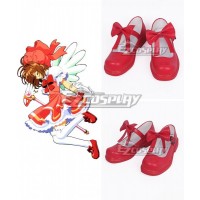 Cardcaptor Sakura Sakura Kinomoto Red Cosplay Shoes