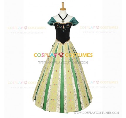 Film Frozen Cosplay Princess Anna Costume Princess Dress