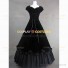 Southern Belle Fantasy Velvet Ball Gown Dress Black