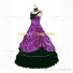 Steampunk Southern Belle Saloon Girls Theater Ruffles Purple Dress Evening Gown