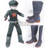 Pokemon Team Rocket Grunt Male Grey Shoes Cosplay Boots