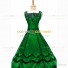 Romantic Southern Belle Marie Antoinette Theater Steampunk Ball Gown Green Dress