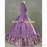 Victorian Style Royal Queen Renaissance Dress Royal Princess Fantasy Dress Purple Stripes