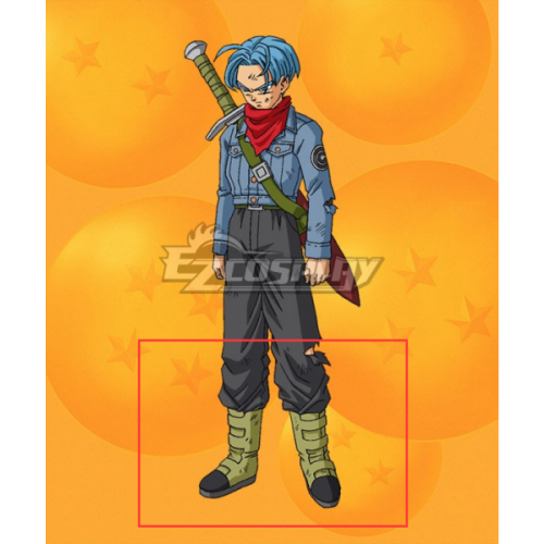 Dragon Ball Super Future Trunks Green Shoes Cosplay Boots