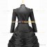 Gothic Victorian Marie Antoinette Theater Layered Evening Gown Black Dress