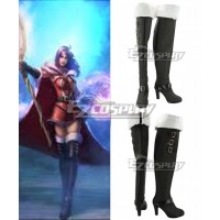 League of Legends LOL the Deceiver LeBlanc Black Shoes Cosplay Boots