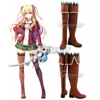 The Legend of Heroes Trails of Cold Steel Alisa Reinford Brown Shoes Cosplay Boots