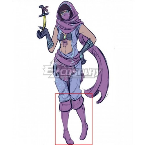 League Of Legends LOL Female The Prophet of The Void Malzahar Purple Shoes Cosplay Boots