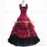 Victorian Southern Belle Little Women Ball Gown Prom Dress Wine