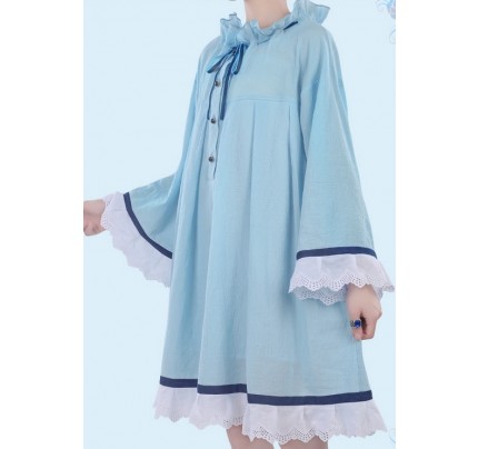 Black Butler Ciel Phantomhive Nightdress Blue Sleepwear Cosplay Costume