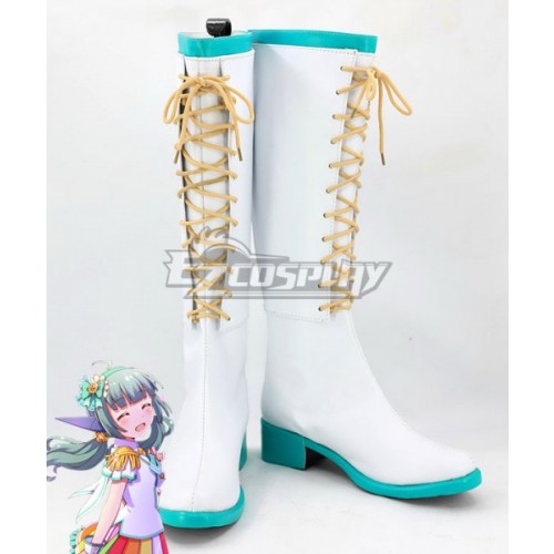 Battle Girl High School Sadone White Shoes Cosplay Boots