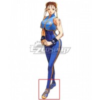 Street Fighter Chun Li Blue Cosplay Shoes