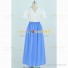 Once Upon A Time Cosplay Belle Costume Blue Dress Set